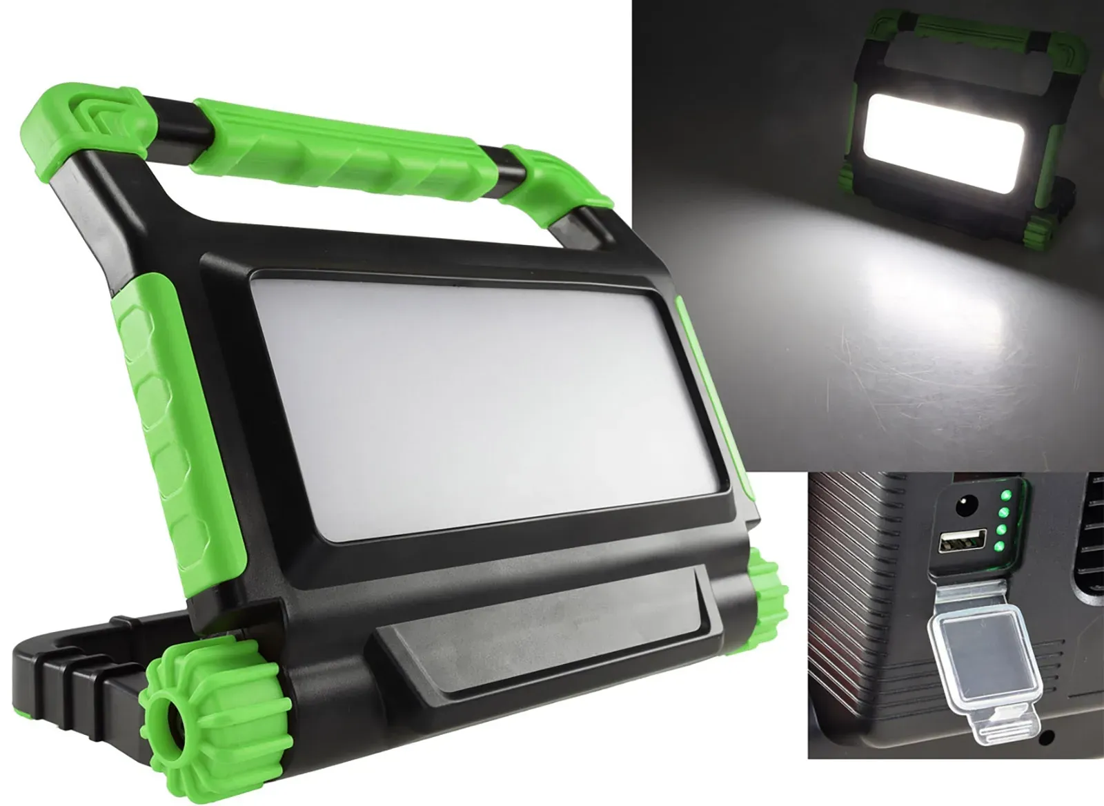 LED Baustrahler mit Akku “BSA-50” 50W, 4200lm, 4500K / neutralweiß LED Baustrahler mit Akku “BSA-50” 50W, 4200lm, 4500K / neutralweiß