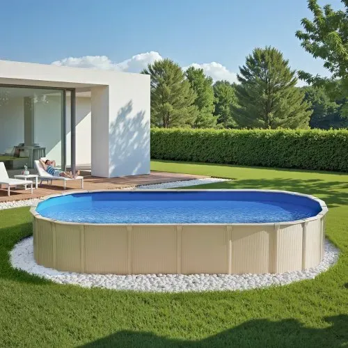 VEVOR Ovale Poolfolie, 500 x 300 x 120 cm, Innenfolie, Ersatzfolie, Innenhülle, Schwimmbadfolie, Folie aus Standard-Vinyl, verschleißfest, für Aufstellpools mit 120 cm hohen Wänden, einfarbig – Bild 7