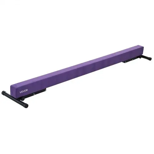 VEVOR Schwebebalken Gymnastik Kinder 241 cm Höhenverstellbar (5-stufig/170/380470/540/565mm), 158,7 kg belastbarer Gymnastikbalken Turnbalken, Balance Balken Balancierbalken für Fitnessstudio, Lila – Bild 10