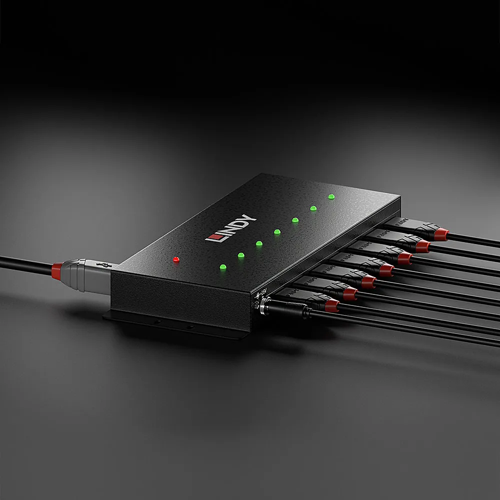 Lindy 43128 Schnittstellen-Hub 5000 Mbit/s Schwarz – Bild 5