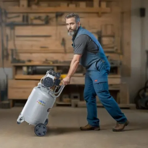 VEVOR Luftkompressor 49L Flüsterkompressor 2HP Luftpumpe ölfrei 8bar Kompressor Einphasig Geräuschpegel ≤63dB Ideal zum Aufpumpen von Reifen Autoreparaturen Malerarbeiten Holzarbeiten – Bild 7