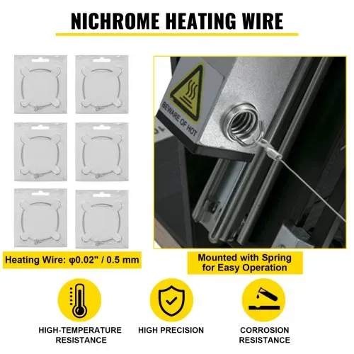 VEVOR Styroporschneider, 200W Schaumschneider aus Aluminiumlegierung, 360℃ Styrocutter mit Nickel-Chrom-Legierung, 38V Ausgangsspannung, Schnittdicke 420 mm Nut-Maschine für Profis oder Heimwerker – Bild 2