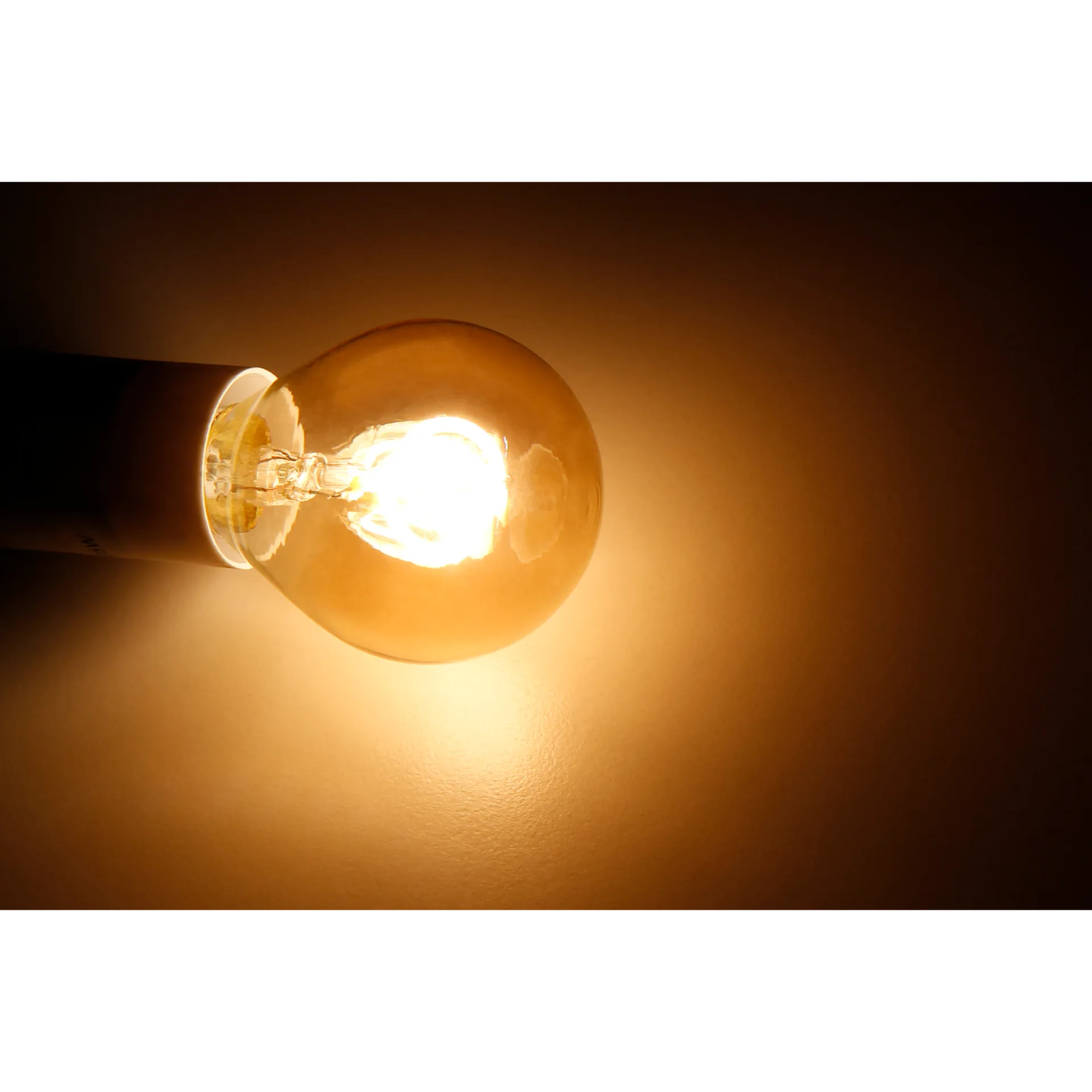 LED Filament Tropfenlampe McShine ''Retro'' E14, 2W, 150lm, warmweiß,goldenes Glas – Bild 3