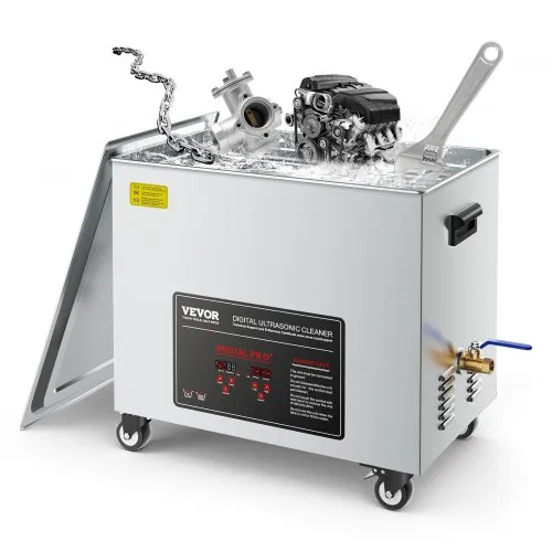VEVOR 50 L Ultraschallreiniger, professionelle Ultraschallreinigungsmaschine mit Reinigungskorb & Digitalanzeige, 840 W Edelstahl 40 kHz Reinigungsmaschine mit Rädern für Teile Vergaser Instrumente VEVOR 50 L Ultraschallreiniger, professionelle Ultraschallreinigungsmaschine mit Reinigungskorb & Digitalanzeige, 840 W Edelstahl 40 kHz Reinigungsmaschine mit Rädern für Teile Vergaser Instrumente