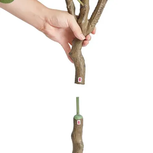 VEVOR Eukalyptus Künstlich 80x80x181cm Kunstpflanze PE Künstliche Pflanzen Fake Plastikpflanzen im Topf Kunstblume Geruchslos wasserdicht zur Dekoration von Schlafzimmer Arbeitszimmer Wohnzimmer – Bild 10