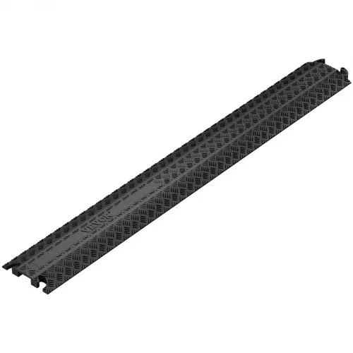 VEVOR Kabelschutzmatte 100x13x2cm Kabelbrücke aus Tpr überfahrschutz Kabel Max.907kg pro Achse Tragfähigkeit Kabelkanal Brücke Ideal für Garage, Lager, Schule – Bild 9