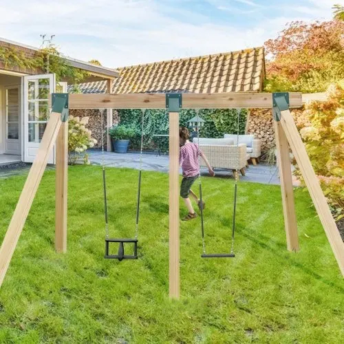 VEVOR 3 Stk. Schaukelverbinder 160 x 235 x 280 mm Schaukelwinkel Kohlenstoffstahl Pulverbeschichtet Wandverbinder Holzverbinder Kantholz Grün Vierkant Schaukelverbinder Eckverbinder für Gartenschaukel – Bild 7