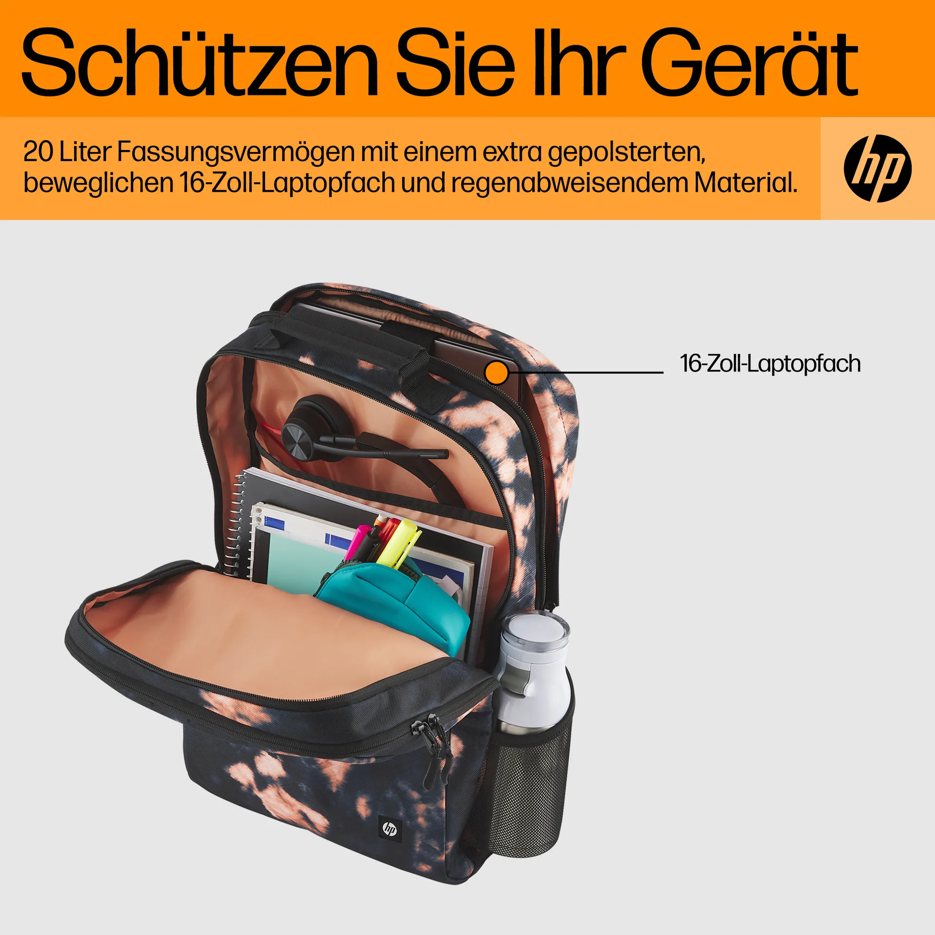 HP Campus XL Rucksack (Tie Dye) – Bild 6