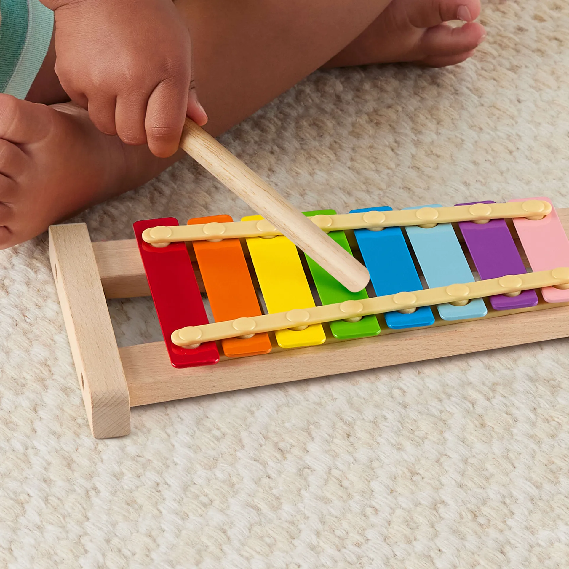 Fisher-Price Holz-Xylophon Musikinstrument für Kleinkinder, 2 Teile – Bild 4