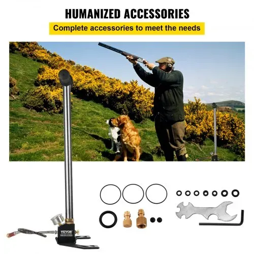 VEVOR Dreistufige Hochdruckluftpumpe 4500psi, Handpumpe Tragbare 30MPa, Luftpumpe Hochdruck Fahrradpumpe Luftpumpe für E-Bike Mountainbike Rennrad Komplettes Zubehör – Bild 5
