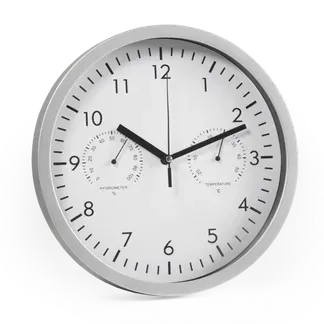 Design-Wanduhr McPower mit Thermo- & Hygrometer, weißes Ziffernblatt, 25cm-Ø Design-Wanduhr McPower mit Thermo- & Hygrometer, weißes Ziffernblatt, 25cm-Ø