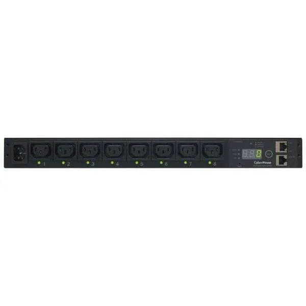 CyberPower PDU, Switched, 230V/10A, 1HE, 8xC13 Ausgang, 1xC14 Eingang, – Bild 3