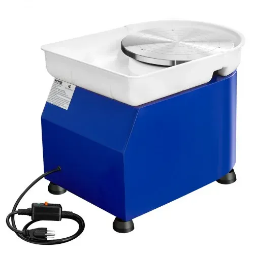 VEVOR Töpferscheibe Keramik Rad Maschine 450 W, Elektrische Töpferscheibe Maschine 28 cm 300 U/min Töpferscheibenmaschine, mit Pedal & Schürze Formmaschine, Geeignet für Anfänger, Enthusiasten – Bild 10