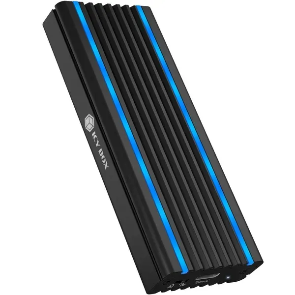 ICY BOX IB-1824ML-C31, Type-C® USB 3.2 Gen 2 zu PCIe NVMe M.2 2230/2242/2260/2280 SSD Gehäuse, Beleuchtung mit Farbwechsel – Bild 6