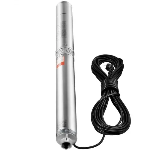 VEVOR Tiefbrunnen-Tauchpumpe, 3 PS/2200 W, 230 V/50 Hz, 9,8 m³/h Durchfluss, 144 m Förderhöhe, mit 9,1 m Stromkabel, Edelstahl-Wasserpumpen für Industrie, Bewässerung und Heimgebrauch, IP68-Wasserschutzklasse – Bild 8