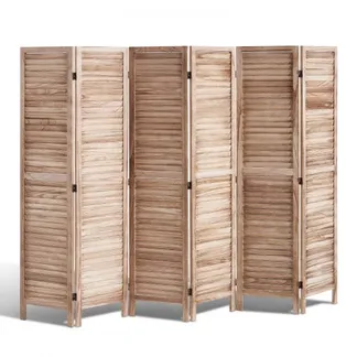 VEVOR Raumteiler Paravent aus Holz 6-teiliger faltbarer Sichtschutz, 242 cm langer Raumteiler, tragbarer Dekorationsschirm zur Raumtrennung mit europäischem Still für Zuhause Restaurant Schlafzimmer VEVOR Raumteiler Paravent aus Holz 6-teiliger faltbarer Sichtschutz, 242 cm langer Raumteiler, tragbarer Dekorationsschirm zur Raumtrennung mit europäischem Still für Zuhause Restaurant Schlafzimmer
