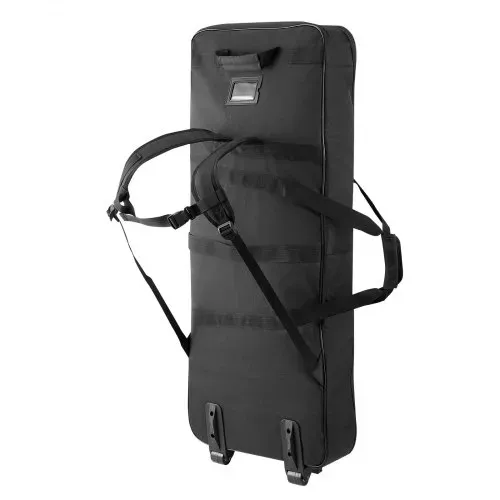 VEVOR Keyboardtasche, Keyboard Tasche für 61 Tasten, 1100 x 440 x 180 mm E-Klaviere Gigbag mit verstellbaren Schulterriemen, Tragegriffen & Rollen, 1680D, wasserabweisend & gepolstert für Keyboard – Bild 9