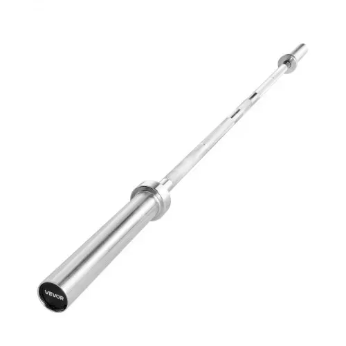 VEVOR Langhantelstange verchromte Zugstange 182 cm mit geriffeltem Griff für Krafttraining Gewichtheben Kniebeugen Kreuzheben Bankdrücken, Hantelstange für 5 cm Hantelscheiben mit 227 kg Tragkraft – Bild 8