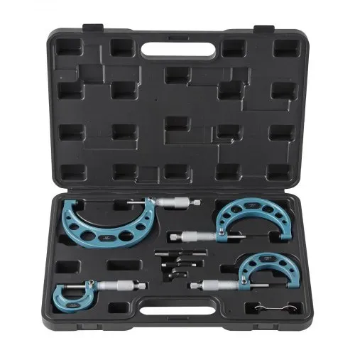 VEVOR Bügelmessschraube 4-tlg. Set, Mikrometer mit einer Messgenauigkeit von 0,0001/0,0002 Zoll, Messschraube für Metallbearbeitung & Maschinenbau mit Koffer, 0-1/1-2/2-3/3-4 Zoll – Bild 10