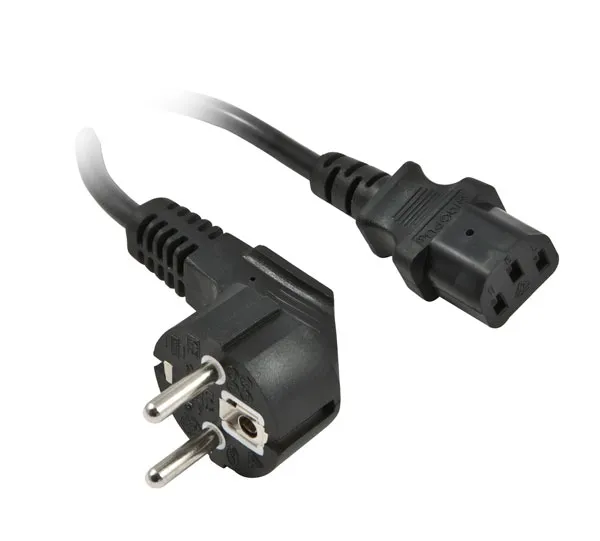 Netzkabel 230V Schutzkontakt CEE7(Stecker)->Kaltgeräte IEC-C13(Buchse), 2m, Black, Synergy 21, Netzkabel 230V Schutzkontakt CEE7(Stecker)->Kaltgeräte IEC-C13(Buchse), 2m, Black, Synergy 21,