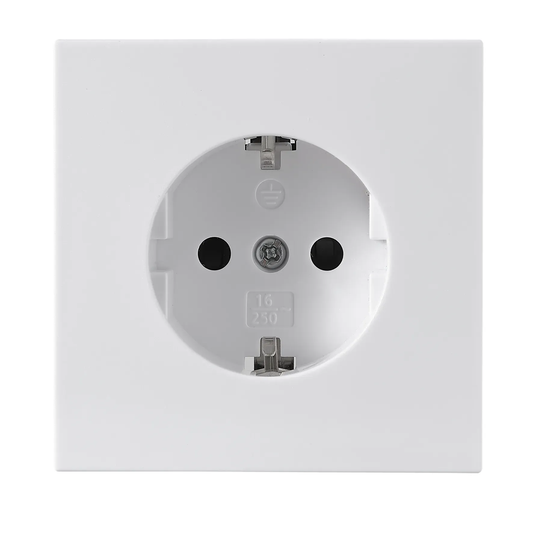 Schutzkontakt-Steckdose McPower “Shallow“ 250V~/16A, UP, Steckanschluss, weiß Schutzkontakt-Steckdose McPower “Shallow“ 250V~/16A, UP, Steckanschluss, weiß