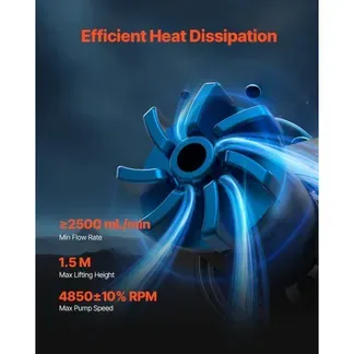 VEVOR CPU-Flüssigkeitskühler, AIO-CPU-Wasserkühler, 3x 120 mm PWN-Lüfter, Pumpe & 53 mm LCD-Display, max. 2200 U/min CPU-Kühlerlüfter, kompatibel mit Intel 115X/1366/2011/1700/1200, AMD AM4/AM5 VEVOR CPU-Flüssigkeitskühler, AIO-CPU-Wasserkühler, 3x 120 mm PWN-Lüfter, Pumpe & 53 mm LCD-Display, max. 2200 U/min CPU-Kühlerlüfter, kompatibel mit Intel 115X/1366/2011/1700/1200, AMD AM4/AM5