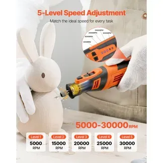 VEVOR 136-tlg. Akku Multifunktionswerkzeug, DC8V tragbares Mini-Rotationswerkzeug, 5 Gang 5000–30000 U/min, zum Gravieren, Schleifen, Polieren, Schnitzen, Schleifen, Schneiden, Heimwerkerhandwerk VEVOR 136-tlg. Akku Multifunktionswerkzeug, DC8V tragbares Mini-Rotationswerkzeug, 5 Gang 5000–30000 U/min, zum Gravieren, Schleifen, Polieren, Schnitzen, Schleifen, Schneiden, Heimwerkerhandwerk