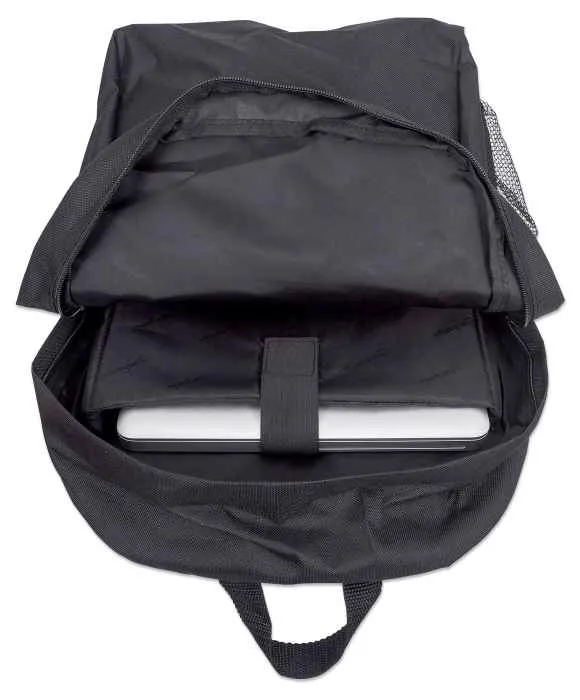 Manhattan Knappack Notebookrucksack, Für Notebooks bis 15,6", Top Load, sehr leicht, schwarz – Bild 5