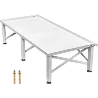 VEVOR Waschmaschinen Untergestell Doppel 124x55x30 cm, Waschmaschinen Erhöhung Eisen Waschmaschinensockel mit Anti-Rutsch-Gummifüße Podest für Waschmaschine Trockner Kühlschrank Tragfähigkeit 150 kg VEVOR Waschmaschinen Untergestell Doppel 124x55x30 cm, Waschmaschinen Erhöhung Eisen Waschmaschinensockel mit Anti-Rutsch-Gummifüße Podest für Waschmaschine Trockner Kühlschrank Tragfähigkeit 150 kg