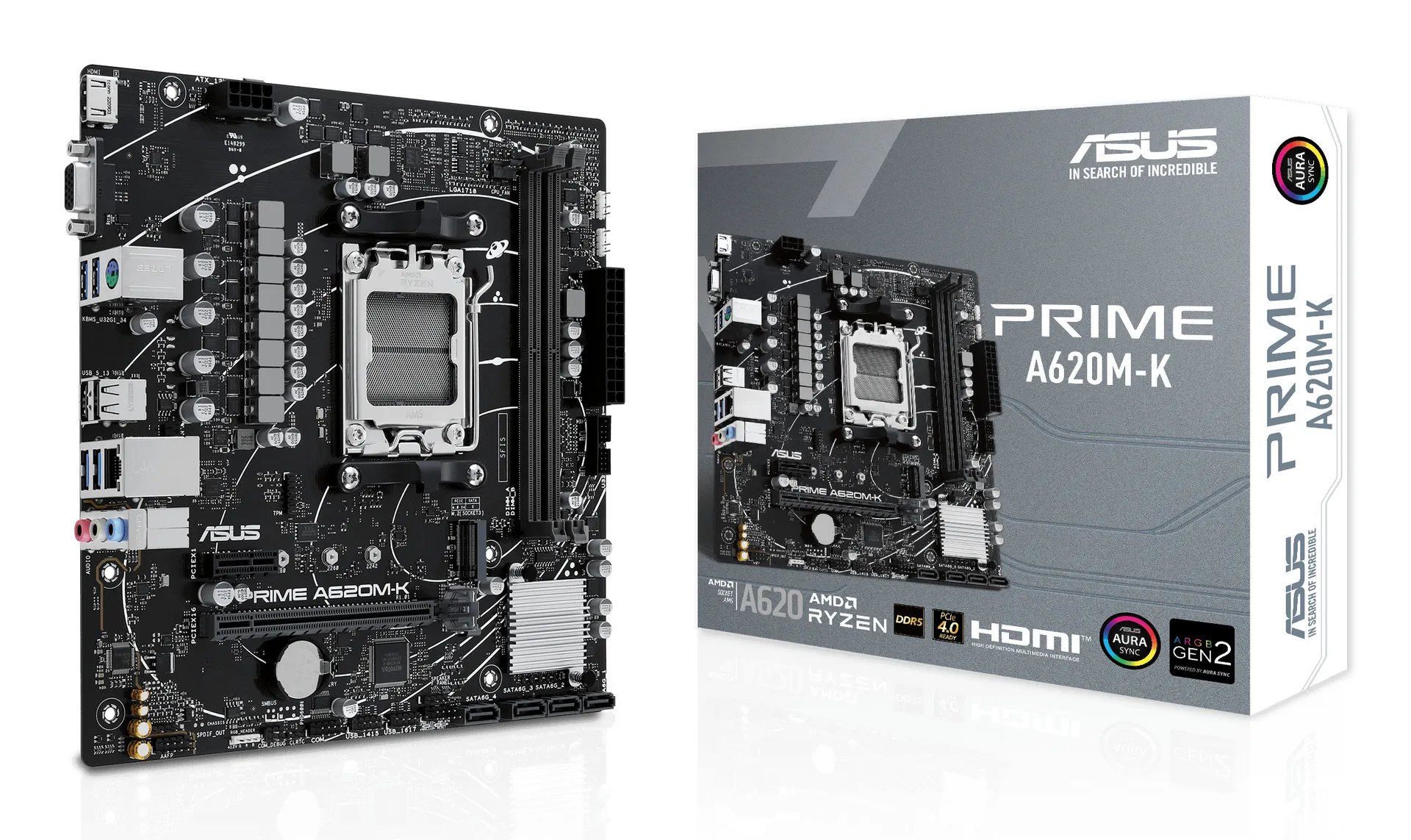 ASUS PRIME A620M-K AMD A620 Sockel AM5 micro ATX ASUS PRIME A620M-K AMD A620 Sockel AM5 micro ATX