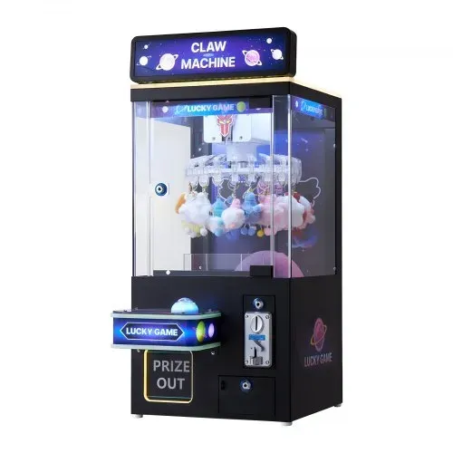 VEVOR Greifautomat, mittelgroßer Arcade-Spielautomat mit Licht und Ton, einstellbarem Schwierigkeitsgrad, präziser Süßigkeitengreifer-Preisspender, für kommerzielles Heimkino, Schwarz-Lila – Bild 10