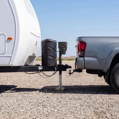 VEVOR Elektrischer Anhängerheber 2268 kg, Elektro Stützfuß 230-686mm Hub, Wohnmobil-Anhängerstütze mit Kurbel, Schutzabdeckung & LED für Wohnwagen, Wohnmobile & Camper, 12 V DC mit Kabelbaum – Bild 7