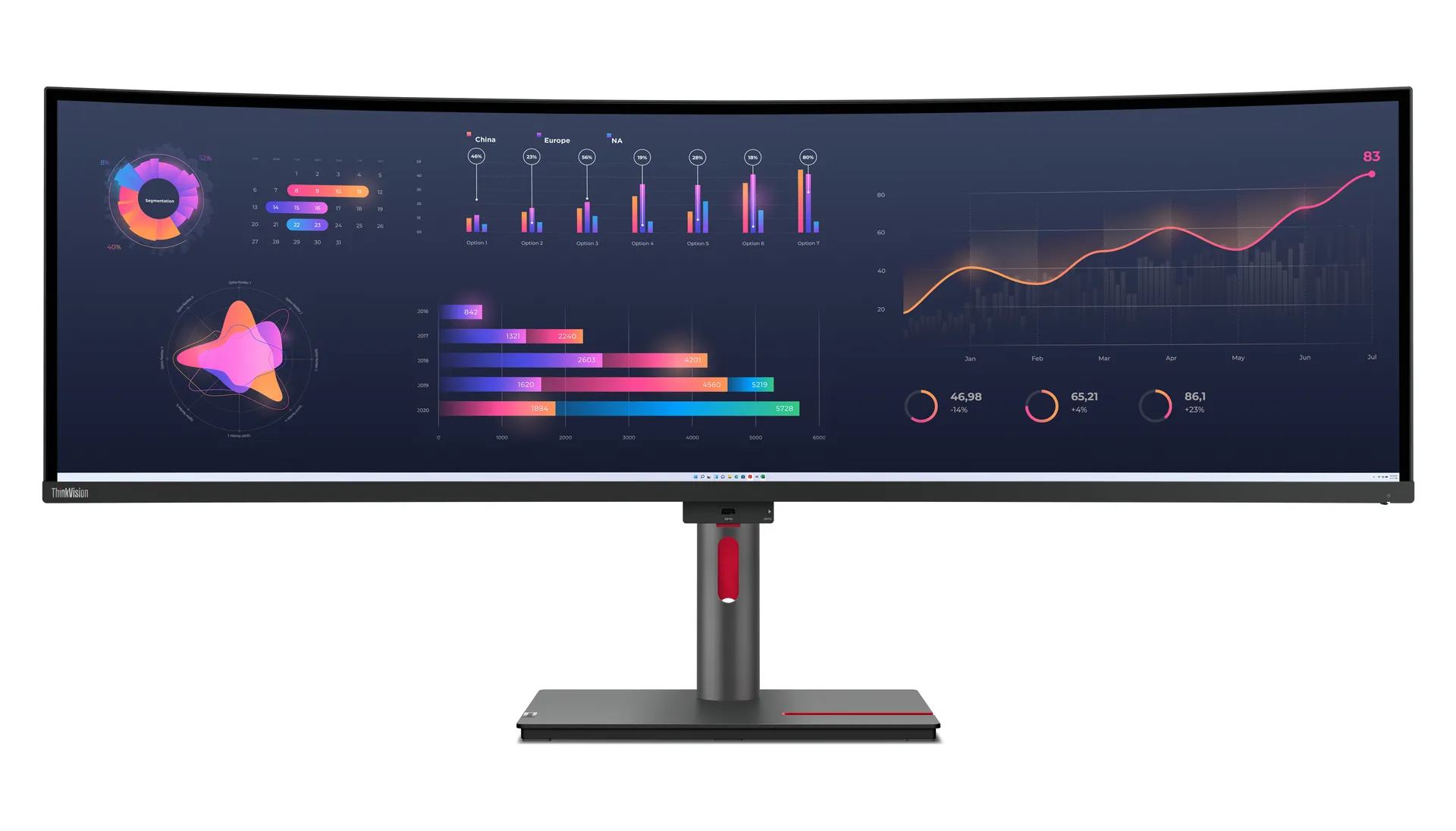 Lenovo ThinkVision P49w-30 Monitor – Bild 2