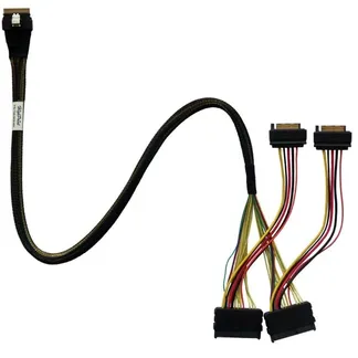 SFF-8654 > U.2-SFF-8639-NVMe-Kabel TS8i-8639-060 SFF-8654 > U.2-SFF-8639-NVMe-Kabel TS8i-8639-060