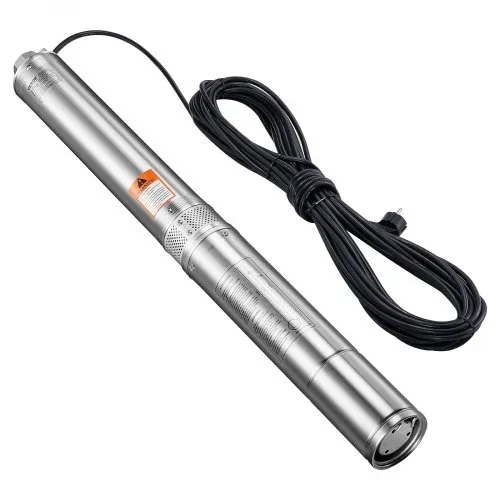 VEVOR Tiefbrunnenpumpe, 1100 W Eingangsleistung, 100 l/min Durchfluss, 75 m Förderhöhe, mit 20 m Kabel, Tauchpumpe, für industrielle Bewässerung und Heimgebrauch, IP68-Wasserschutzklasse – Bild 9