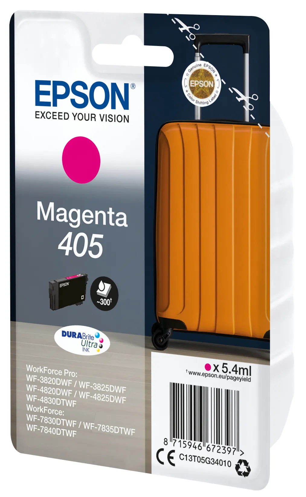 Epson Singlepack Magenta 405 DURABrite Ultra Ink – Bild 2
