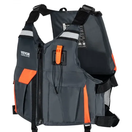 VEVOR Wassersport-Schwimmweste PFD, 110N Auftriebsweste, wasserdichtes Nylon, Flotation für Wasseraktivitäten, Angeln, Kajakfahren, Surfen, auf Booten, Männer und Frauen, XL VEVOR Wassersport-Schwimmweste PFD, 110N Auftriebsweste, wasserdichtes Nylon, Flotation für Wasseraktivitäten, Angeln, Kajakfahren, Surfen, auf Booten, Männer und Frauen, XL