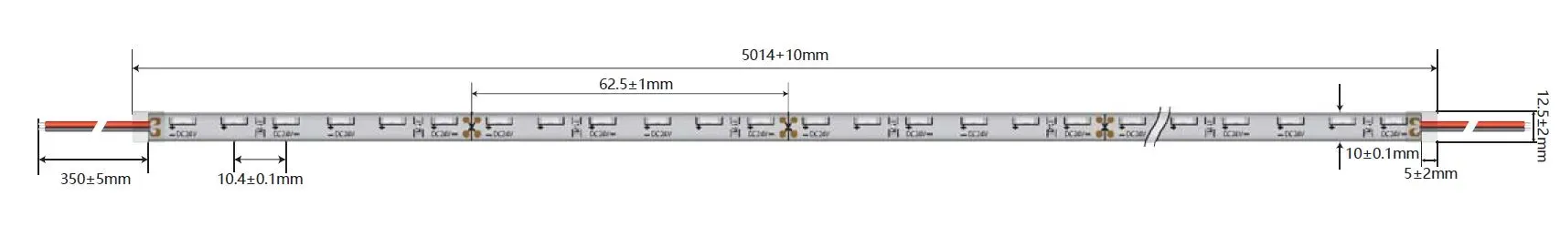 Synergy 21 LED Flex Strip 4020 - 60 NW DC24V 38W IP65 CRI>90 sideview – Bild 2