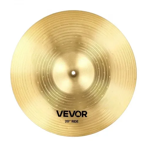 VEVOR Beckenset 355mm HiHat 400/455mm Crash 505mm Ride 254mm Splash 400mm China (10 14 16 18 20 Inches) – Bild 8