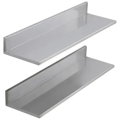 VEVOR Gewürzregal Wandregal 2-teilig, Hängendes Küchenregal 762 x 218 x 85 mm, Schweberegal Edelstahl 20 kg Belastbar, Regalbrett Wandboard Gewürzregal Geeignet für Küchen, Restaurants, Hotels usw. – Bild 10