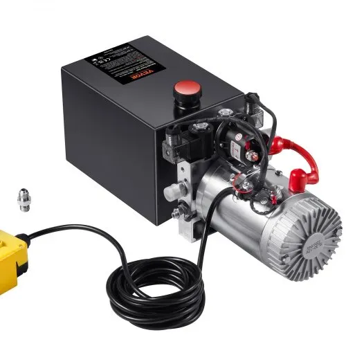 VEVOR Hydraulikpumpe Hydraulikaggregat 12 V Hydraulikaggregat 1600 W, Doppelwirkende Hydraulikpumpe Hydraulic Power Pack, 1,5 Gal Tank Hand Pump Hydraulikaggregat, für Aufzüge, Gabelstapler usw. – Bild 10