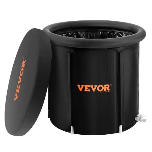 VEVOR Eisbadewanne, 80 cm langes Tauchbecken für Kaltwassertherapie für Sportler, tragbares Outdoor-Eisfass-Tauchbecken zur Erholung, 341 aufblasbare Faltbadewanne mit Abdeckung – Bild 10