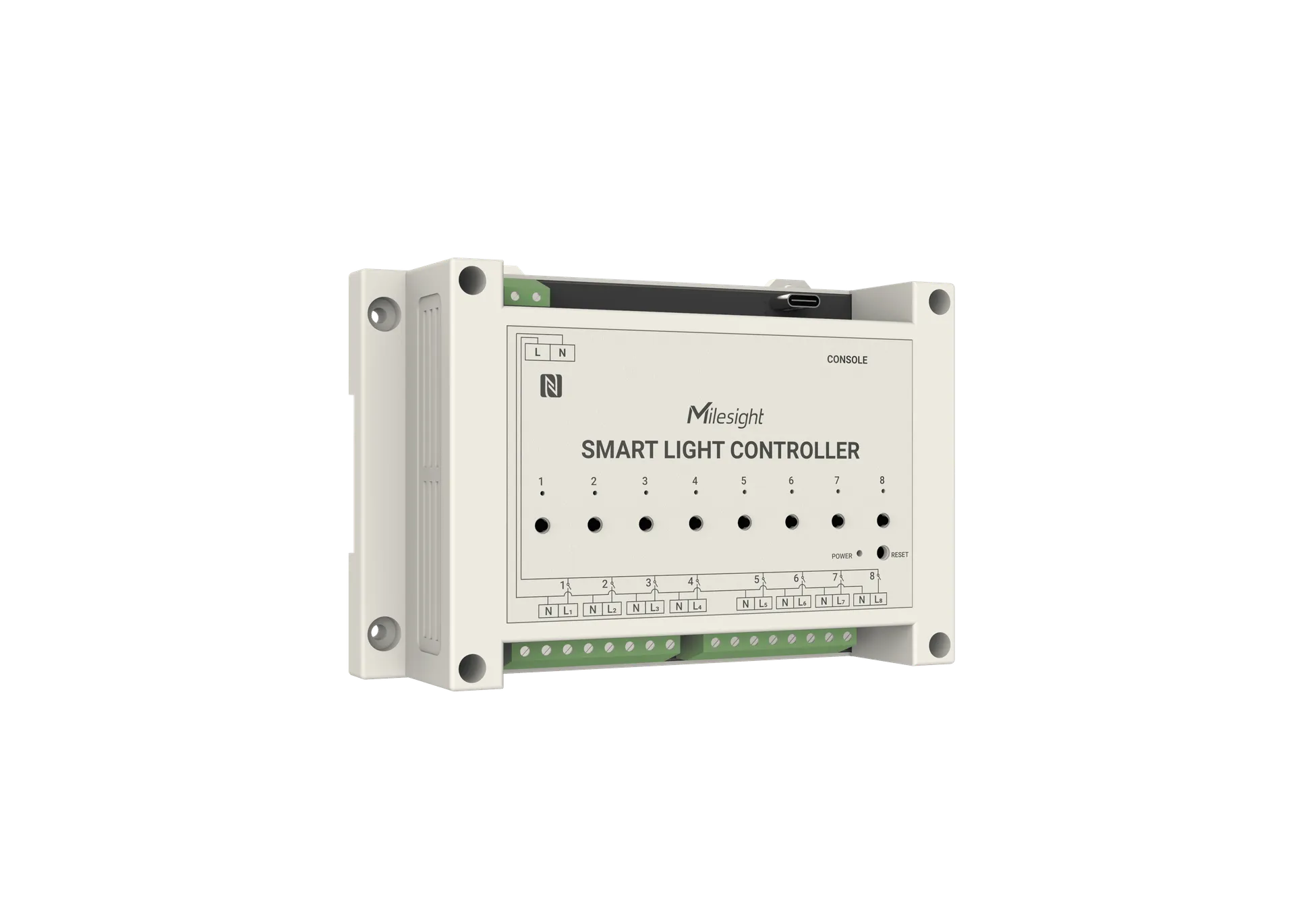 Milesight IoT Smart Light Controller, WS558-868M-LN LoRaWAN / 16A max. / 8 out – Bild 2