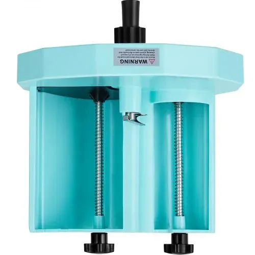 VEVOR Manueller Gemüse- und Obstschneider, 0–12 mm Dicke, Einstellbare Kommerzielle Schneidemaschine, Doppelte Zufuhröffnungen, Lebensmittelschneider mit Edelstahlklinge für Gurken, Zitronen, Tomaten – Bild 9