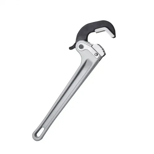 VEVOR Rohrzange, 14 Zoll gerade Aluminium-Rohrzange, automatische Backeneinstellung, verstellbarer Sanitärschlüssel, leicht zu tragen, ergonomischer Griff, aufhängbares Design, für Wasserleitungen – Bild 8