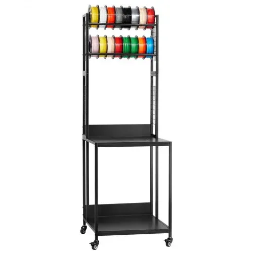VEVOR 4-stöckiges mobiles Filament-Aufbewahrungsregal, 3D-Drucker-Filament-Aufbewahrungsregal, Filamentspulenhalter auf Rädern, Organizer-Ständer für 3D-Druckstudio – Bild 10