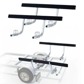 VEVOR Bootsanhängerführung 425 mm / 475 mm (Installationshöhe), 0-18 cm Einstellbar, aus Verstärktem Stahl mit Dicken Stützplatten, für Pontonanhänger mit Auflagen (L-Träger/Kasten/C-Profil) VEVOR Bootsanhängerführung 425 mm / 475 mm (Installationshöhe), 0-18 cm Einstellbar, aus Verstärktem Stahl mit Dicken Stützplatten, für Pontonanhänger mit Auflagen (L-Träger/Kasten/C-Profil)