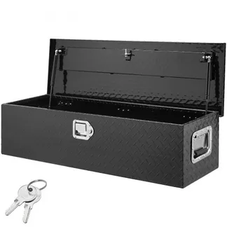 VEVOR 990 x 330 x 254 mm Werkzeugkasten für Lkw-Ladefläche, Abschließbar 83 L Truckbox Werkzeugbox Aufbewahrungs-Werkzeugkasten, 39 kg Tragfähigkeit Werkzeugkiste Organizer für Wohnmobil, PKW Schwarz VEVOR 990 x 330 x 254 mm Werkzeugkasten für Lkw-Ladefläche, Abschließbar 83 L Truckbox Werkzeugbox Aufbewahrungs-Werkzeugkasten, 39 kg Tragfähigkeit Werkzeugkiste Organizer für Wohnmobil, PKW Schwarz