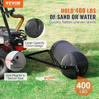 VEVOR Rasenwalze 1240x1158x445mm Handwalze LLDPE und Q235 Gartenwalze 181kg Ackerwalze mit 2 Wassereinlässen Rasenroller Walze mit gängigen ATV-/Traktormodellen kompatibel Ideal für Gärten Bauernhöfe VEVOR Rasenwalze 1240x1158x445mm Handwalze LLDPE und Q235 Gartenwalze 181kg Ackerwalze mit 2 Wassereinlässen Rasenroller Walze mit gängigen ATV-/Traktormodellen kompatibel Ideal für Gärten Bauernhöfe