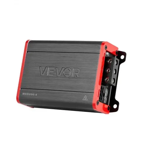 VEVOR Autoverstärker 4-Kanal, Endstufe Klasse D Überbrückbar, Max. 4 x 120 W an 4 Ohm / 4 x 200 W an 2 Ohm, Hochleistungsverstärker für SUVs Pickups Geländewagen Mehrkanal-Audioverstärker – Bild 9